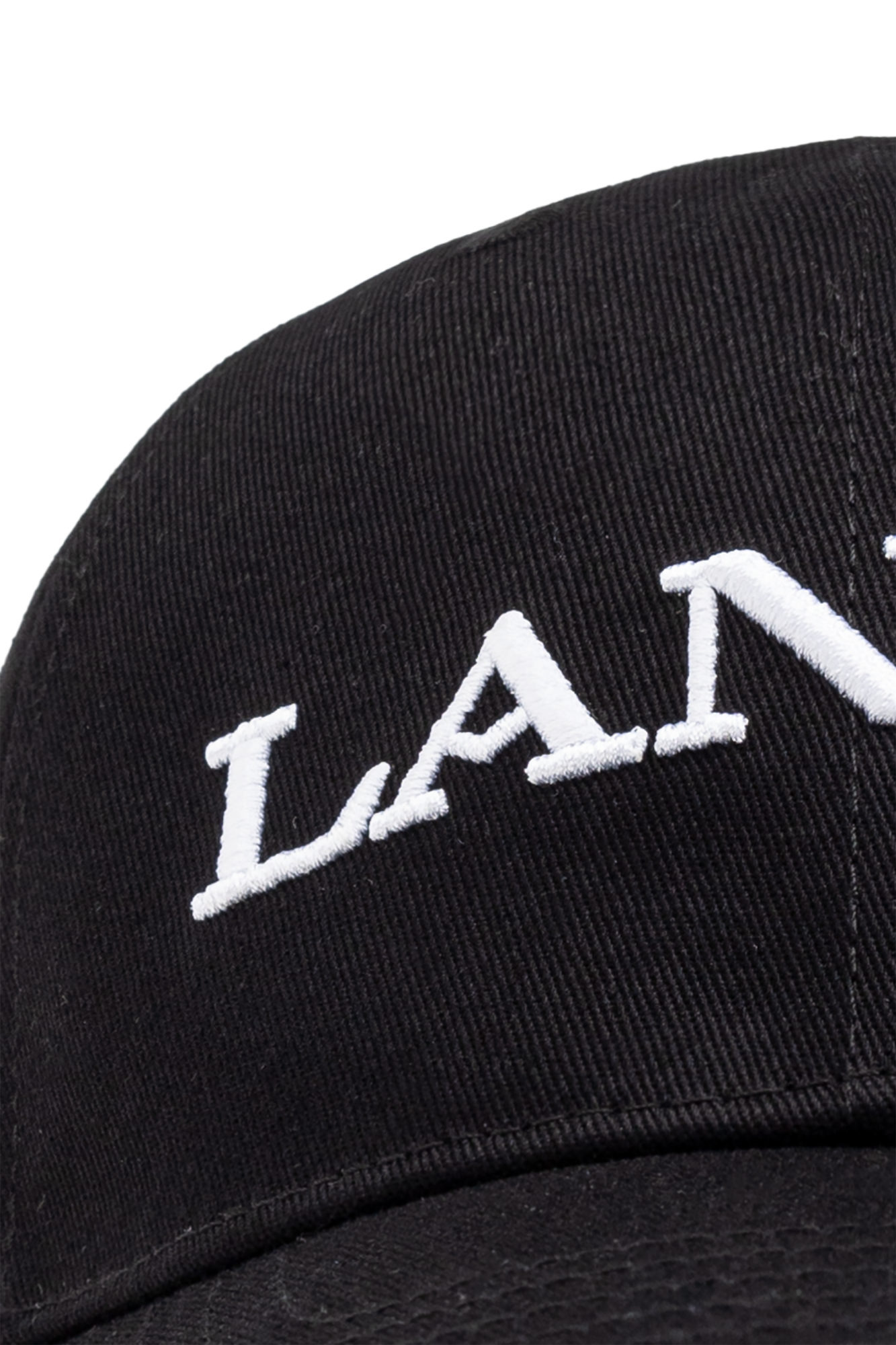 【LANVIN】Patch Logo Zigzag Ball Cap Lanvin embroidered-logo Cap | Black | FARFETCH